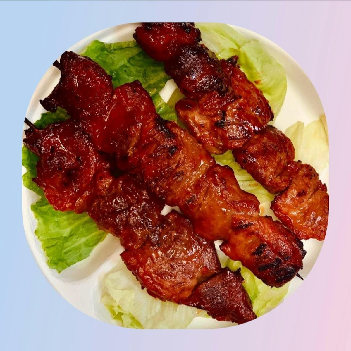 BBQ Chicken or Pork Skewer
